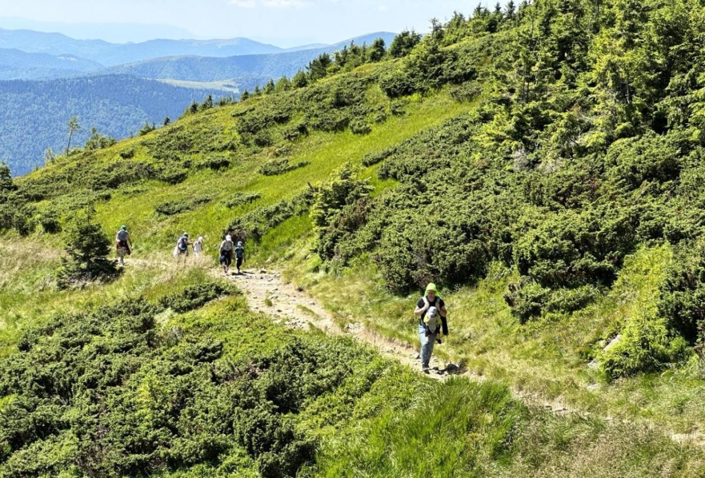 Говерла з родиною Родина підкорює Говерлу, сімейний похід в гори Українських Карпат.