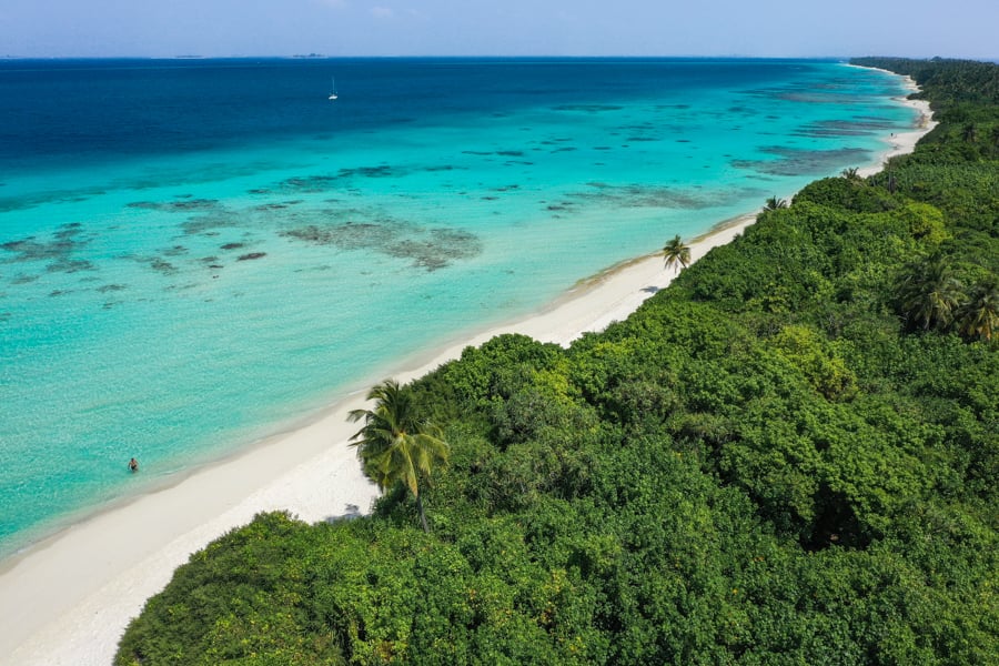 Карта острова Дігурах Карта острова Дігурах, Мальдіви, місцеві острови, туристична інформація.