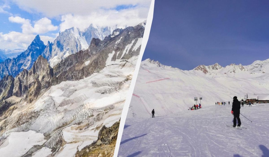 Чим зайнятися в горах узимку, якщо немає снігу: експерти дали кілька захопливих порад 1 На гірськолижних курортах Європи взимку все менше снігу / колаж ТА