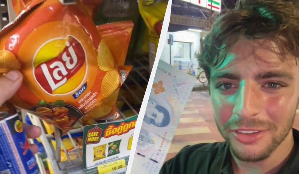 Чоловік показав, скільки всього можна придбати на 1 фунт стерлінгів у Таїланді 1 Мандрівник наочно показав вартість життя в Таїланді / колаж ТА