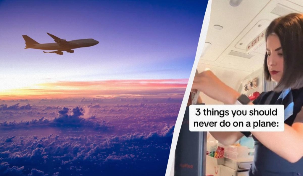 Досвідчена стюардеса назвала три речі, які "нізащо не можна робити в літаку" 1 Стюардеса дала три важливі поради / колаж ТА