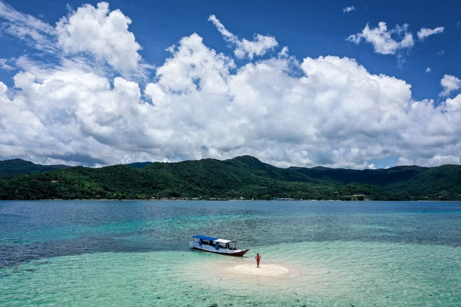 Рінца: Зустріч з драконом Дракон Комодо на острові Рінца в Комодо національному парку, Індонезія.