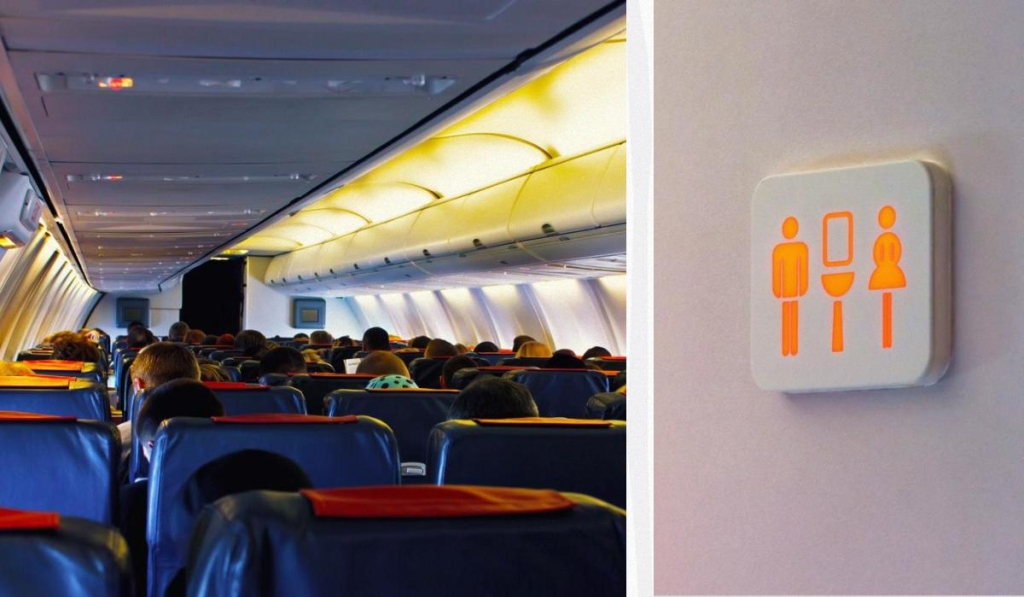 Коли краще користуватися туалетом у літаку: бортпровідниця поділилася лайфхаком 1 Стюардеса розповіла, як не застрягти в черзі до туалету в літаку / Колаж ТА