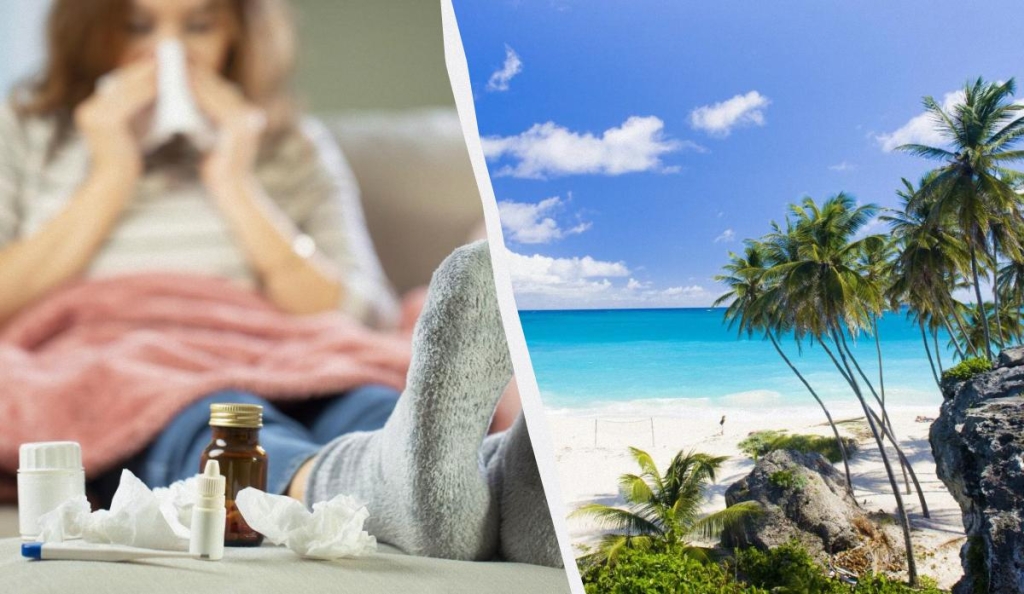 Лікарі розповіли, як залишатися здоровим, подорожуючи в холодний сезон 1 Що може бути гірше, ніж захворіти під час довгоочікуваної відпустки / колаж ТА