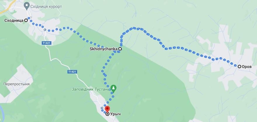 Львівщина для активних туристів: ідеї для піших походів у гори – Тустань, Східниця, Орів 69 Маршрути до Орова з Урича та Східниці / фото Марина Григоренко