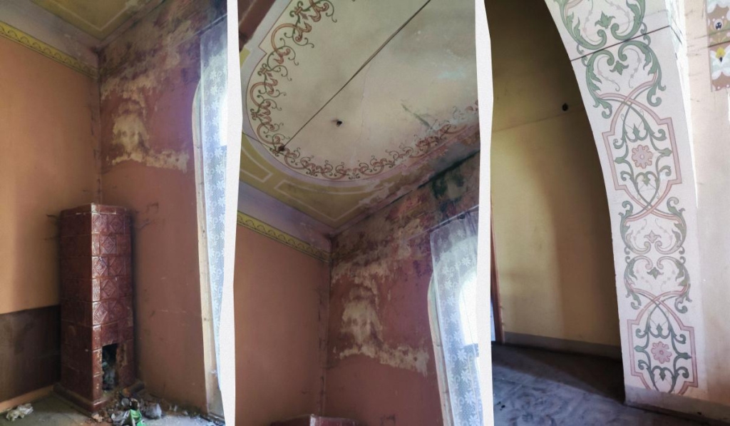 На Львівщині розвалюється закинутий костел, який так і не був освячений (фото, відео) 12 Костел у селі Майдан на Львівщині зсередини / колаж ТА