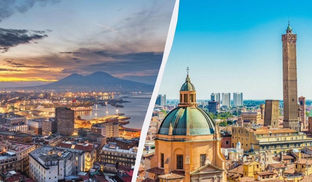 Названо найкращі міста Італії для гурманів: які страви обов'язково варто спробувати 1 Неаполь і Болонья – у списку кулінарних столиць Італії / колаж ТА
