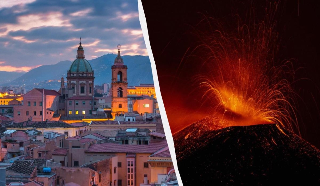 Не тільки Етна і мафія: 11 мальовничих місць на Сицилії, які варто відвідати 1 Місто Палермо і вулкан Етна – одні з найвідоміших місць на Сицилії / колаж ТА