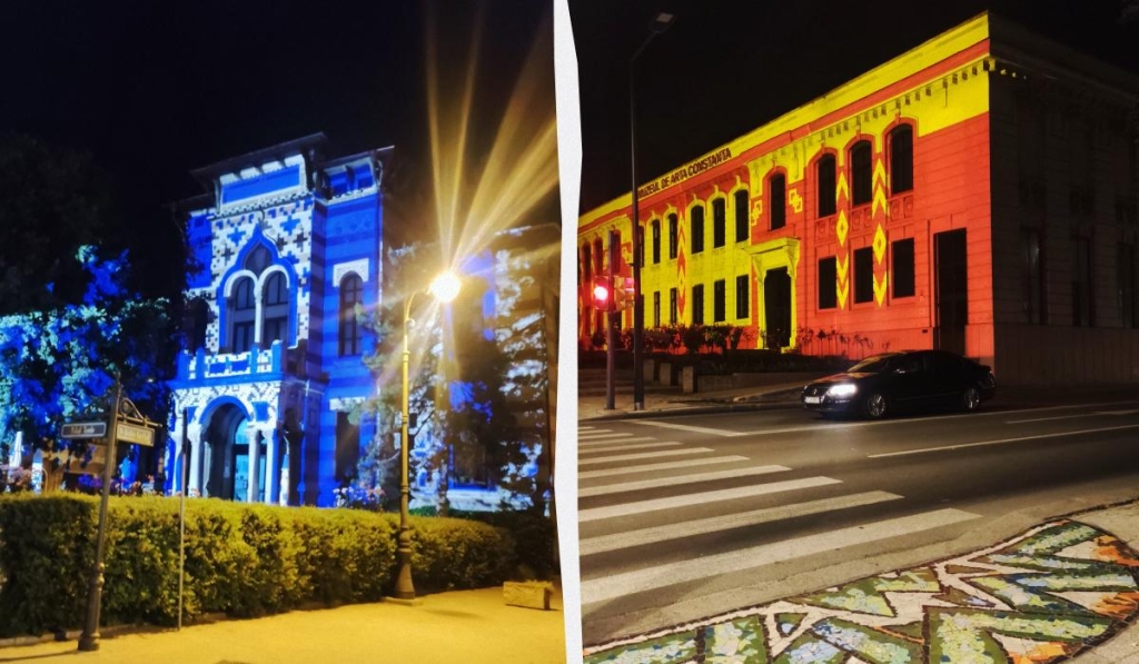 Приємна несподіванка: чому українцям варто звернути увагу на чорноморські пляжі Румунії 51 Вечірня ілюмінація в Констанці / колаж ТА