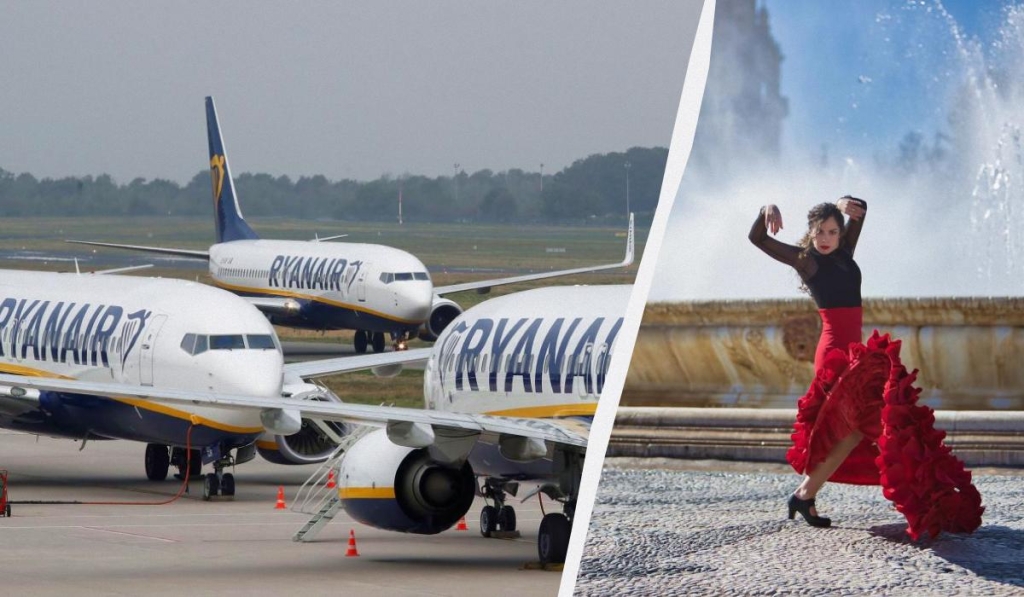 Ryanair пригрозив скасувати ще 1 мільйон місць на рейсах до Іспанії наступного літа 1 Ryanair скасує ще більше рейсів до Іспанії / колаж ТА