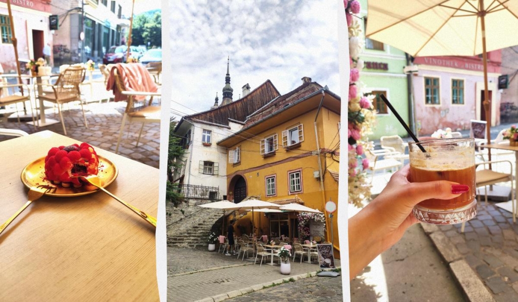 Сігішоара: найінстаграмніше місто Румунії та справжня батьківщина Дракули 23 Pasticceria UP Specialty Coffee в Сігішоарі / колаж ТА