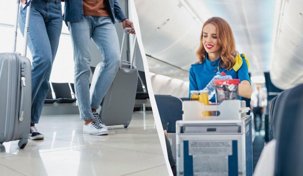 Стюардеси розповіли, що пасажирам варто обов'язково взяти із собою в літак 1 Без деяких речей краще не сідати в літак / колаж ТА