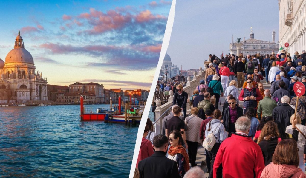 Туристка поділилася золотими порадами, як уникнути натовпів у Венеції 1 Венеція потерпає від надмірного туризму / колаж ТА