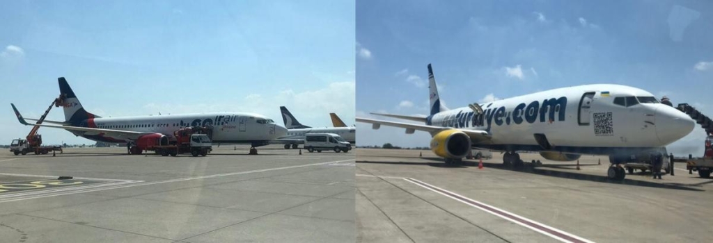 Туризм на крові: як українцю не заплатити гроші пов'язаному з РФ туроператору під час війни 2 Літаки Azur Air Ukraine перефарбували для турецької MGA / фото airporthaber.com