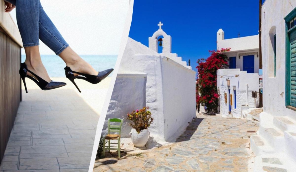 У Греції можна отримати величезний штраф за туфлі на шпильках 1 У Греції краще відмовитися від туфель на шпильках / колаж ТА
