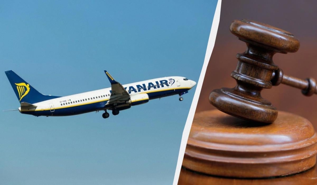 У Ryanair похвалилися, що суд покарав пасажира, який влаштував дебош у літаку 1 Суд покарав дебошира з рейсу Ryanair / колаж ТА