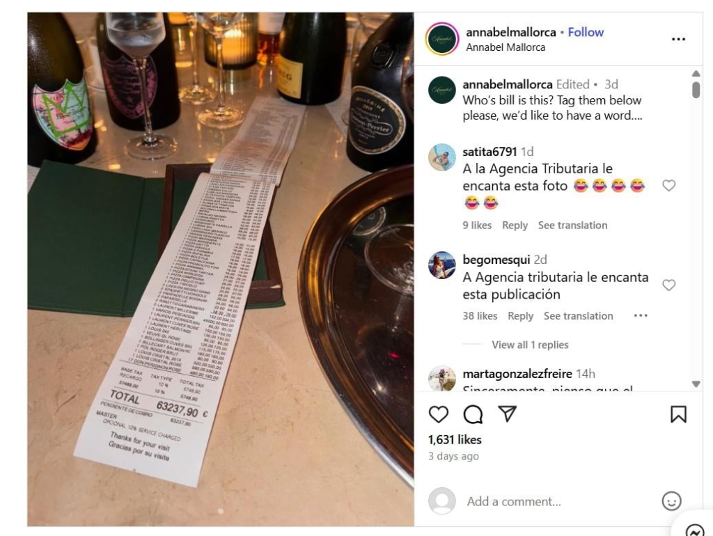 Вечеря за ціною нового BMW: ресторан в Іспанії виставив гостю астрономічний рахунок (фото) 2 ск