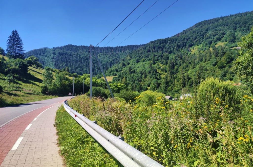 Відновлення сил в Карпатах: найкращі пішохідні маршрути у Славському 4 Велодоріжки на шляху від Славського до підйомника "Захар Беркут" / фото Марина Григоренко