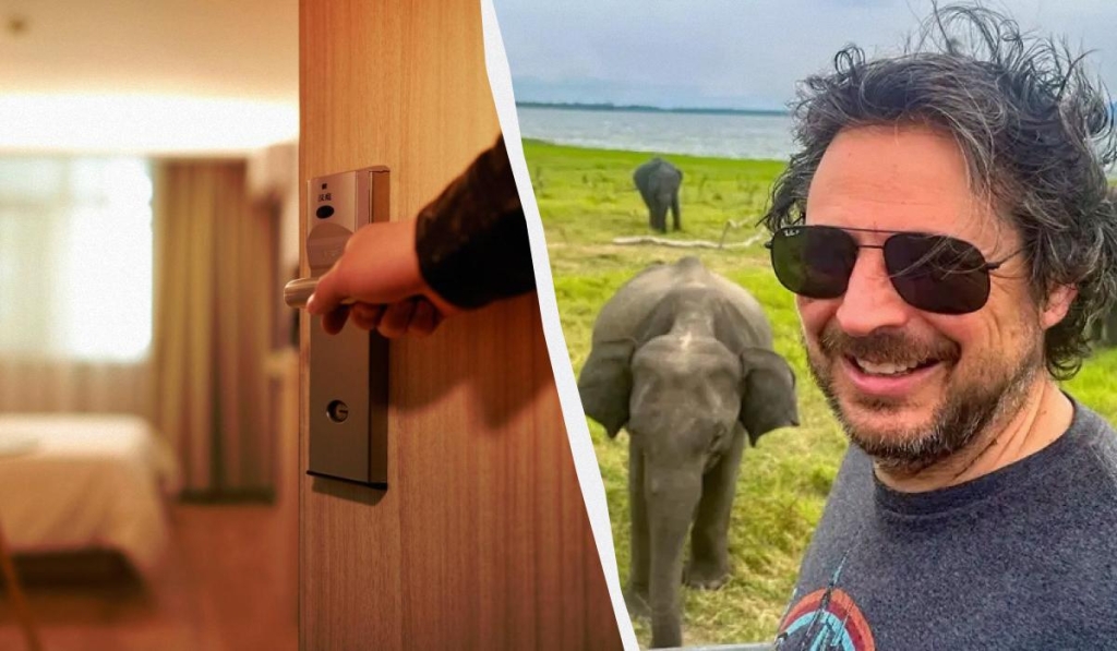 Альтернативи "все включено" Досвідчений турист на фоні різних готелів: альтернативи "все включено" для подорожей.