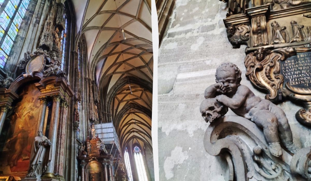 Вікенд у Відні: як відчути справжню атмосферу австрійської столиці 6 Всередині Собору Святого Стефана / колаж ТА