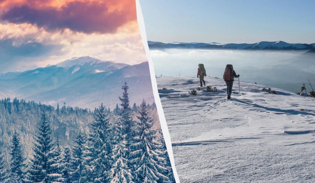 Зимовий сезон в Карпатах розпочався: рятувальники нагадали туристам про небезпеку 1 Взимку в горах на туристів чекає чимало небезпек / колаж ТА