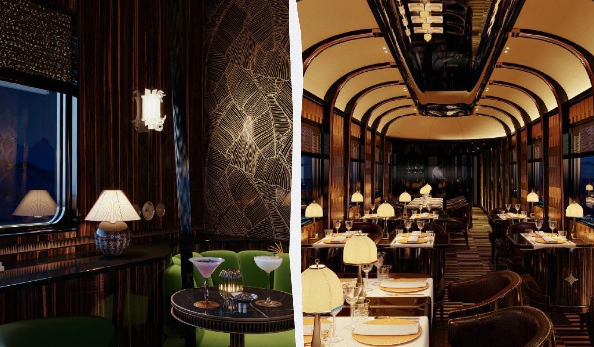 Легендарний "Східний експрес" повертається: який вигляд матиме розкішний поїзд (фото) 2 Всередині оновленого "Східного експреса" / колаж ТА "Географія Туризму", фото orient-express.com