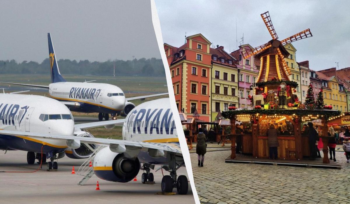 Ryanair запускає шість нових маршрутів із польського Вроцлава: вони зацікавлять українців 1 Ryanair додає нові рейси з аеропорту польського Вроцлава / колаж ТА