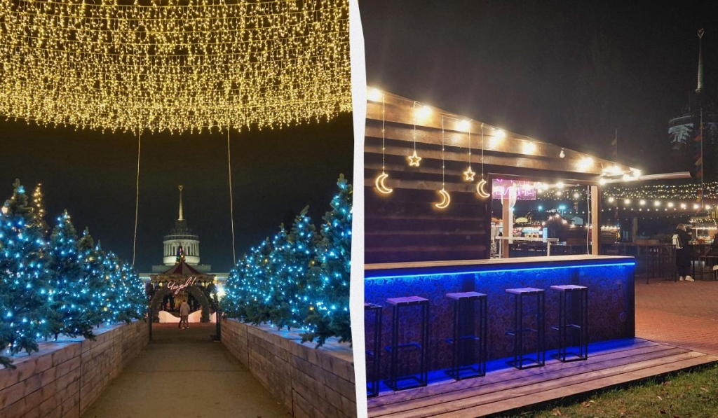 "Зимова країна 2025": чим вражатиме найбільша різдвяна локація Києва (фоторепортаж) 1 На ВДНГ з 29 листопада запрацює Зимова країна 2025 / колаж ТА