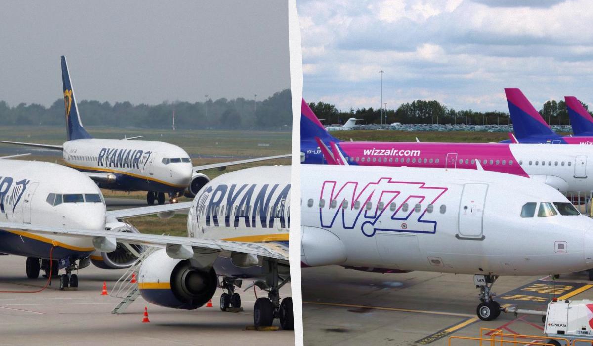 Ryanair скасовує всі рейси на Азори, а Wizz Air додає нові маршрути з Польщі 1 Ryanair і Wizz Air оновлюють польотні програми на 2026 рік / колаж ТА