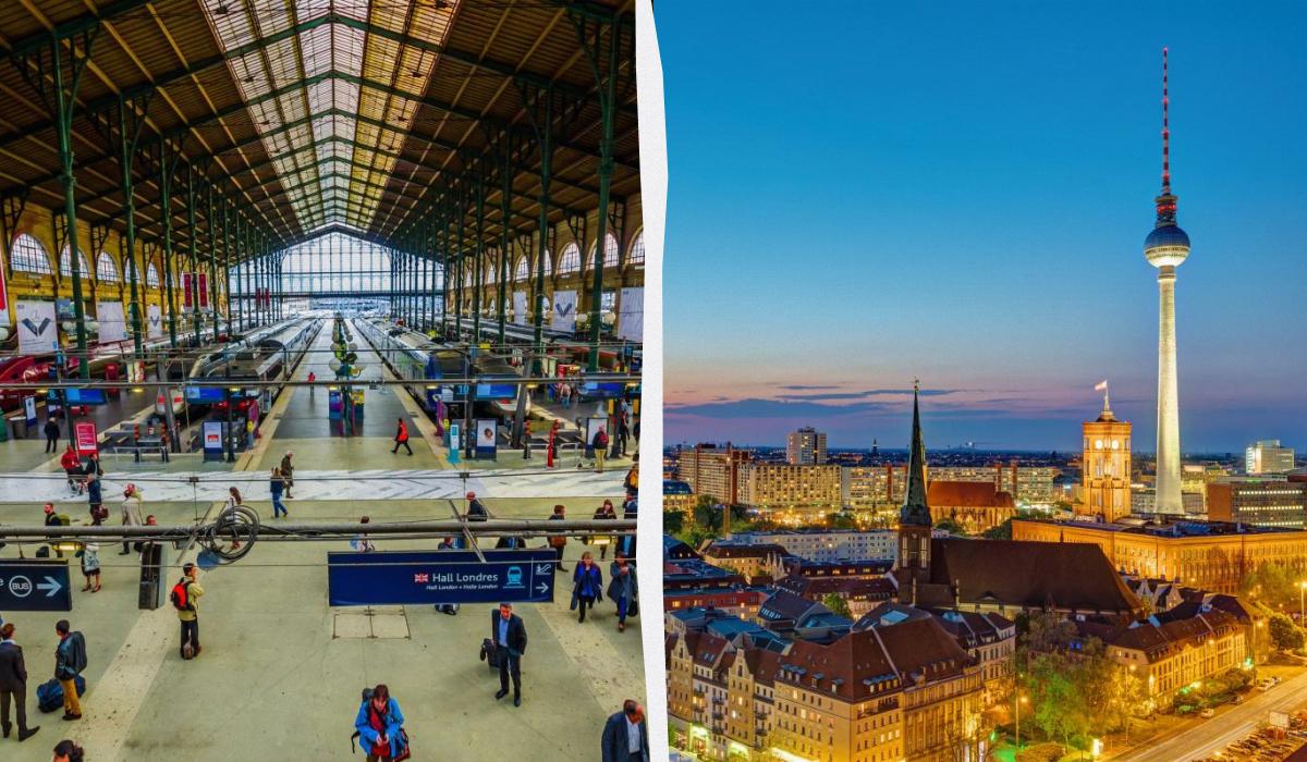 Скасованим нічним поїздам "Париж – Берлін" знайшли заміну: перші рейси вже в березні 2026 року 1 Париж і Берлін з'єднають новим нічним поїздом / колаж ТА