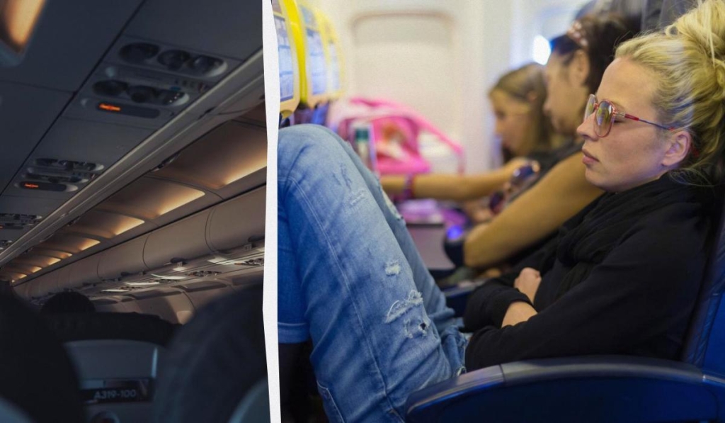 Туристів попередили про небезпеку популярної в TikTok пози для сну в літаку 1 Туристів попередили про небезпеку популярної в TikTok пози для сну в літаку